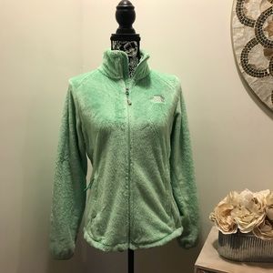 The North Face Light Green Teddy Jacket